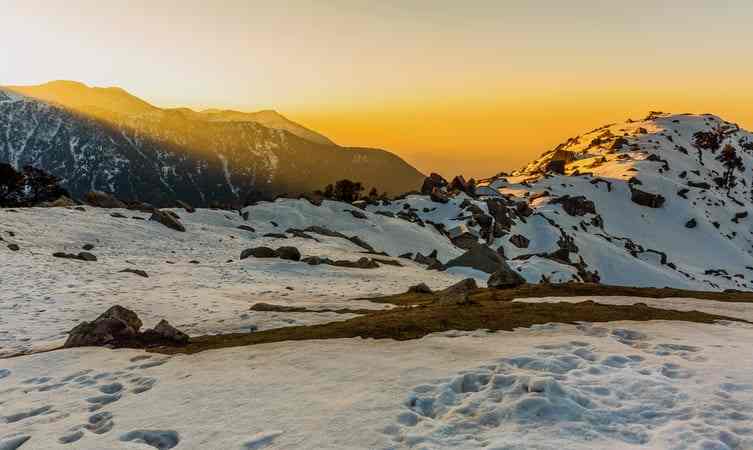 Sunset from the Triund ridge